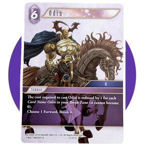 Opus XII Final Fantasy Card (CC08): Odin 12-077H